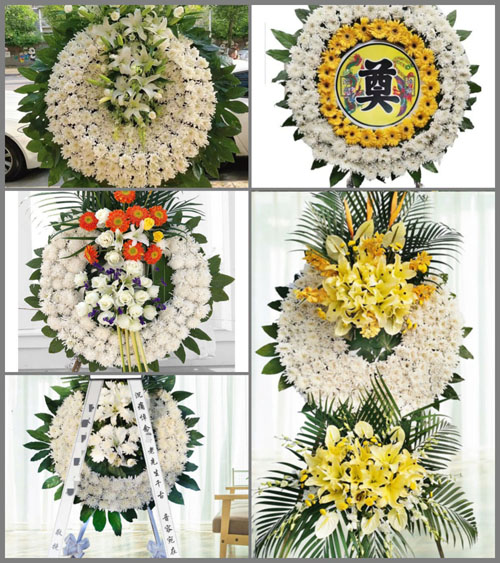 浙江省宁波慈溪市逍林镇花圈速递